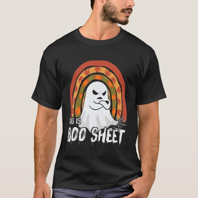This is boo sheet ghost retro halloween costume me T-Shirt (Front)