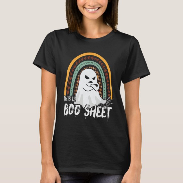 This is boo sheet ghost retro halloween costume me T-Shirt (Front)