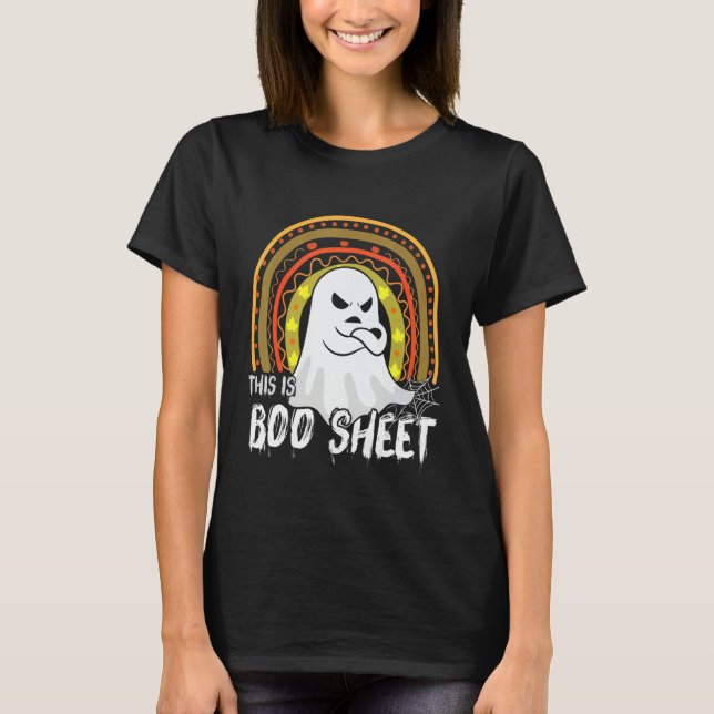 This is boo sheet ghost retro halloween costume me T-Shirt (Front)