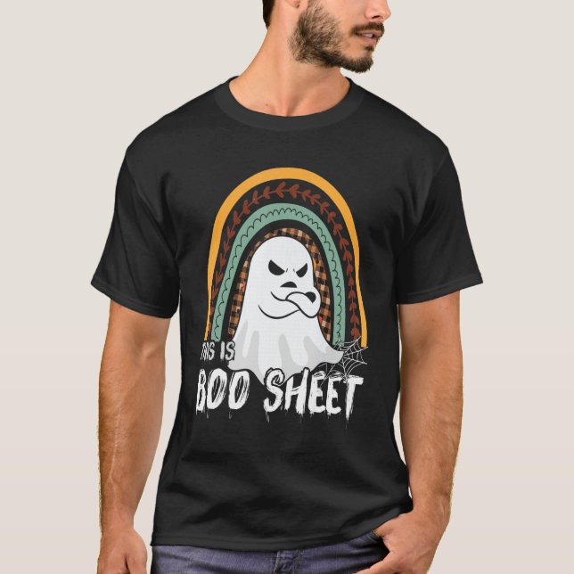 This is boo sheet ghost retro halloween costume me T-Shirt (Front)