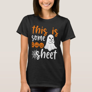 This Is Boo Sheet Ghost Retro Halloween Costume Me T-Shirt
