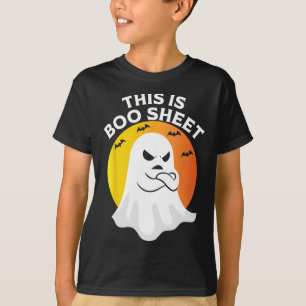 This Is Boo Sheet Ghost Retro Halloween Costume T-Shirt