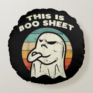 This Is Boo Sheet Ghost Round Cushion