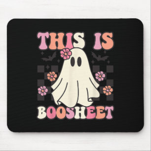 This Is Boo-sheet Halloween Ghost Costume Retro Gr Mouse Mat