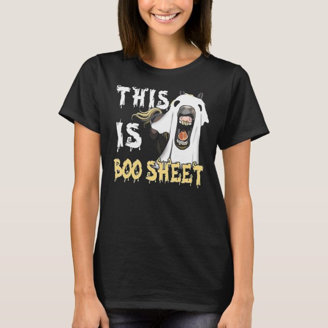 This Is Boo Sheet Horse T-Shirt (Front)
