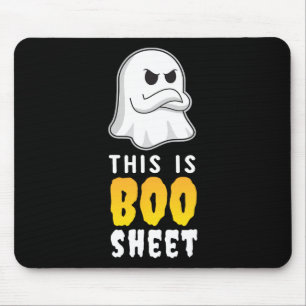 This Is Boo Sheet T Shirt Funny Ghost Spooky Party Mouse Mat