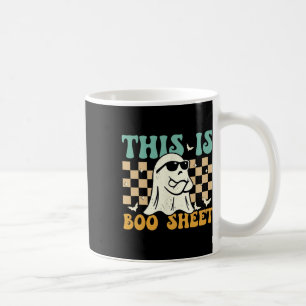 This Is Boosheet Ghost Retro Halloween Costume Men Coffee Mug