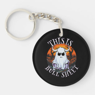 This is bull sheet - funny boo sheet key ring
