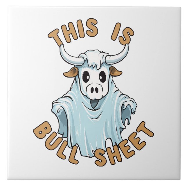This is bull sheet - funny boo sheet tile (Front)