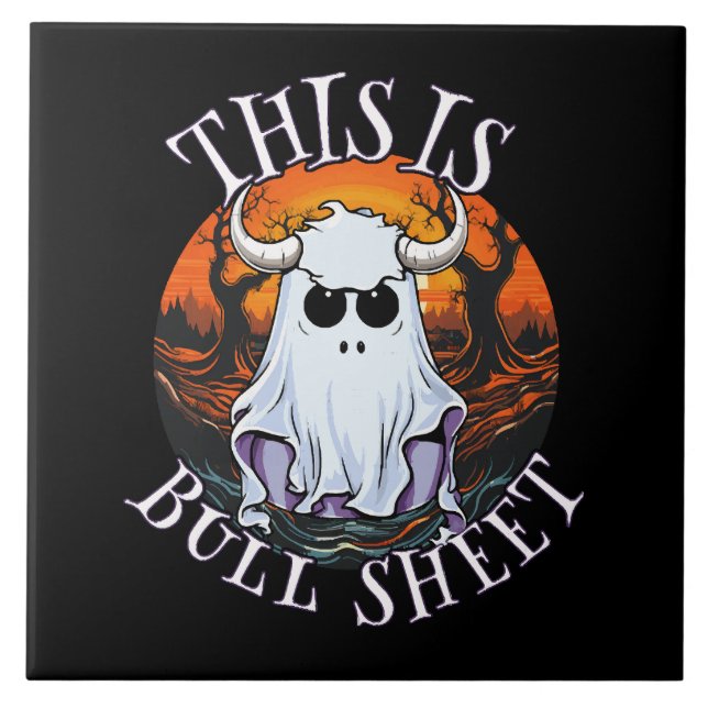 This is bull sheet - funny boo sheet tile (Front)