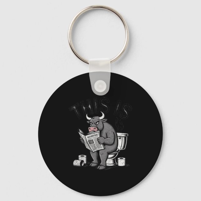 This Is Bullsht Sarcastic Funny  Key Ring (Front)