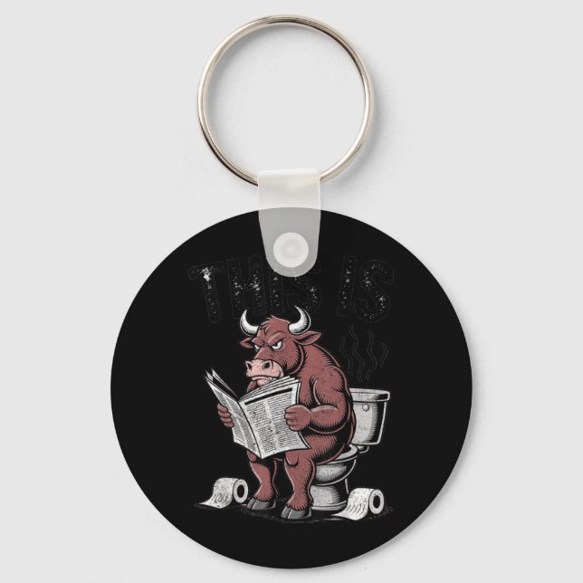 This is Bullsht Sarcastic Funny Key Ring (Front)