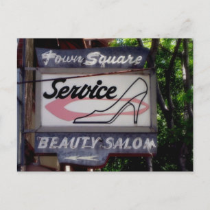 This is Campbell CA, Old Campbell Signage Postcard