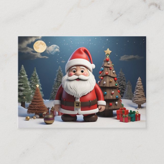 this is christmas santa design and christmas art business card (Front)