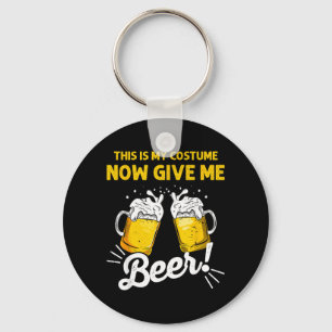 This Is Costume Give Beer Funny Halloween Gift Key Ring