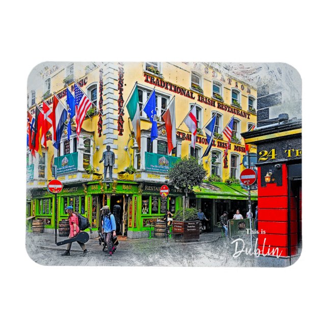 This is Dublin-Ireland Magnet (Horizontal)