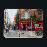 This is Dublin-Ireland Magnet<br><div class="desc">World renowned Temple Bar,  Dublin,  Ireland . This is a real photo transformed into art. See the full Ireland collection at Real Portugal.</div>