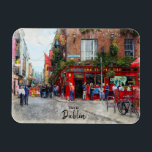 This is Dublin-Ireland Magnet<br><div class="desc">World renowned Temple Bar,  Dublin,  Ireland . This is a real photo transformed into art. See the full Ireland collection at Real Portugal.</div>