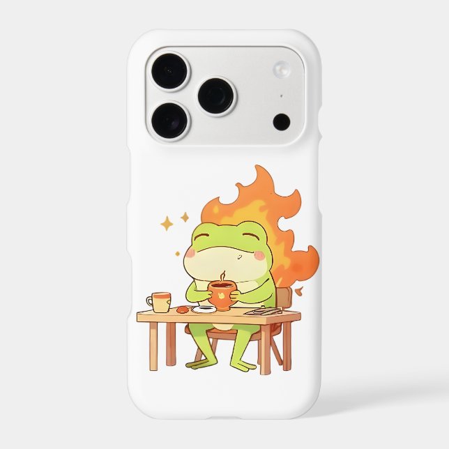 This Is Fine Frog Funny Kawaii Design (Back)