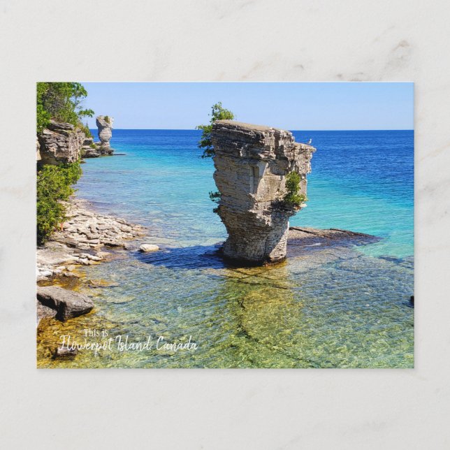 This is Flowerpot Island, Canada Postcard (Front)