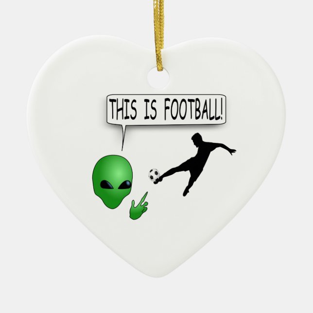 This Is Football Ceramic Tree Decoration (Front)
