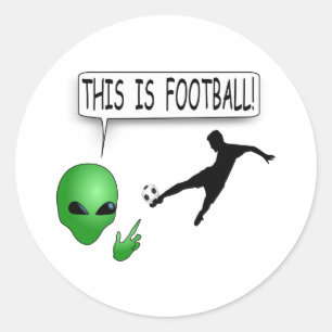 This Is Football Classic Round Sticker