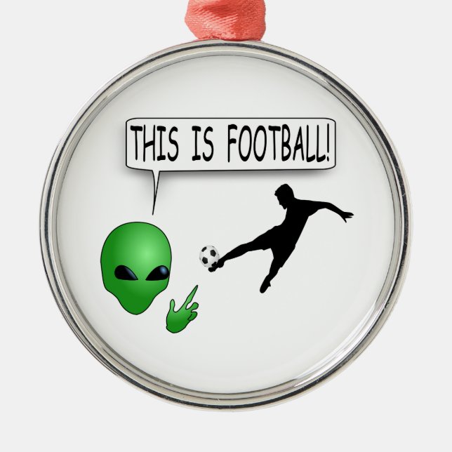 This Is Football Metal Tree Decoration (Front)