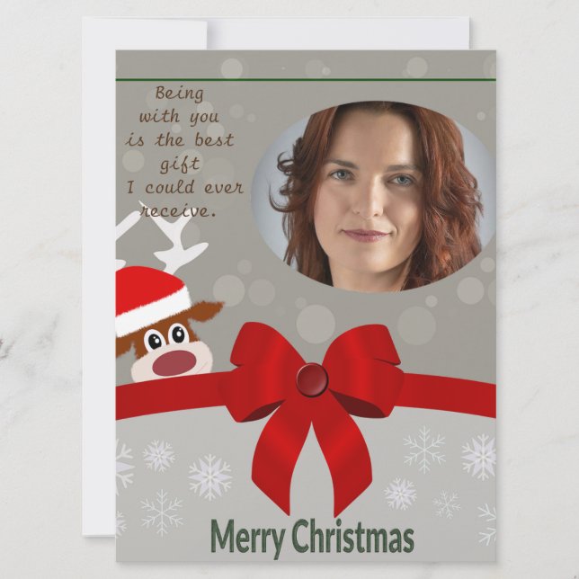 This is for celebrating Christmas with Girlfriend Card (Front)