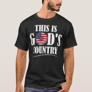 This Is God's USA Country American Flag 4th Of Jul T-Shirt