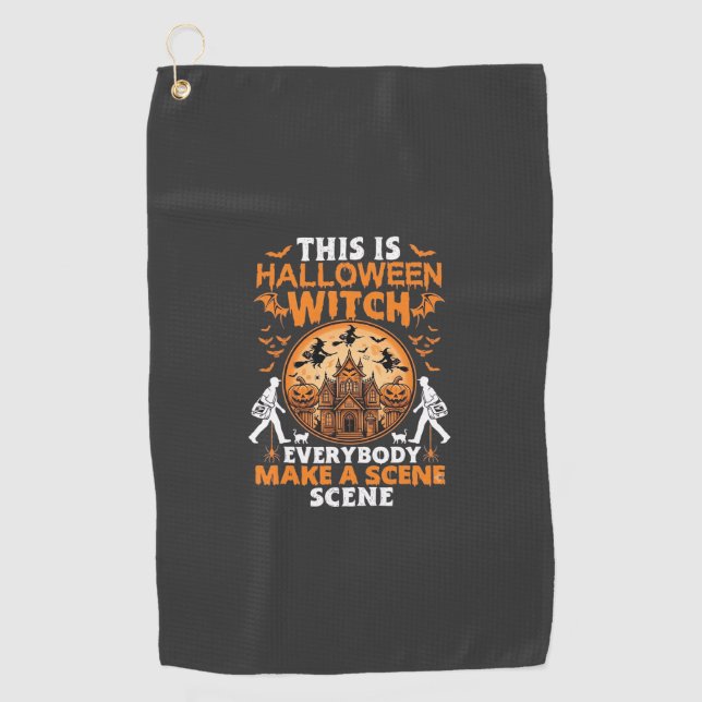 This is Halloween Golf Towel (Front)