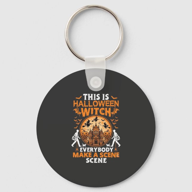 This is Halloween Key Ring (Front)