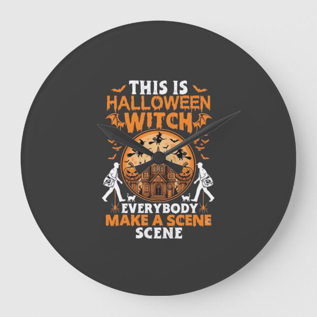This is Halloween Large Clock (Front)