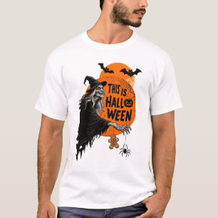 This is Halloween Scary Witch Retro Spooky Party T-Shirt