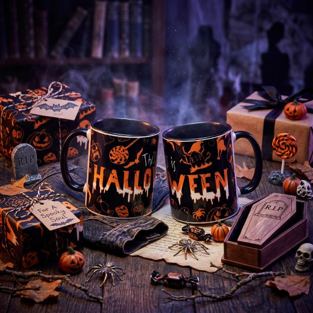 "This is Halloween – Spooky Style for the Bold🎃" Mug (Creator Uploaded)