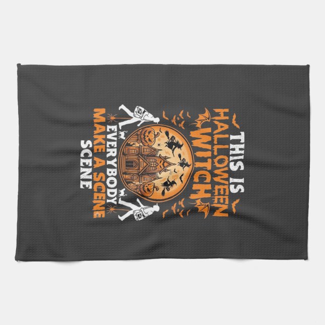 This is Halloween Tea Towel (Horizontal)