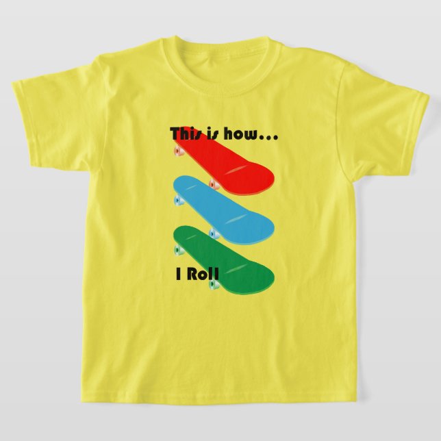 This is how I role Design - Girls' Basic T-Shirt (Laydown)