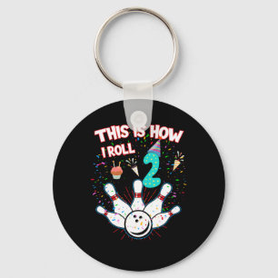 This Is How I Roll 2nd Birthday Bowling Lover 2 Ye Key Ring