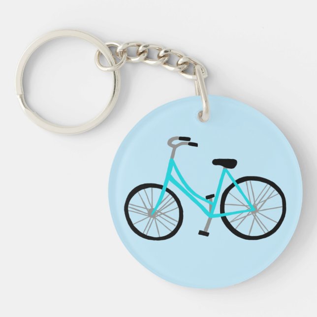 THIS IS HOW I ROLL Cute Bicycle Bike CUSTOM Key Ring (Front)