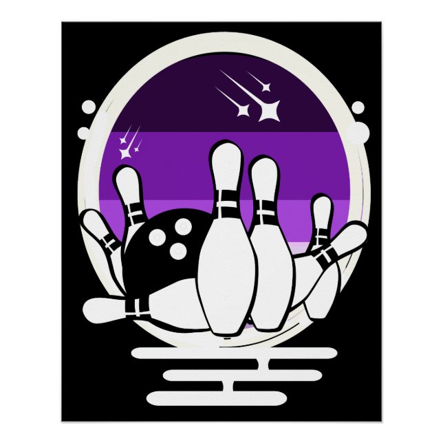 this is how i roll cute bowling poster (Front)