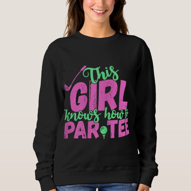 This Is How I Roll Funny Golf Cart Retro Golfer Sweatshirt (Front)