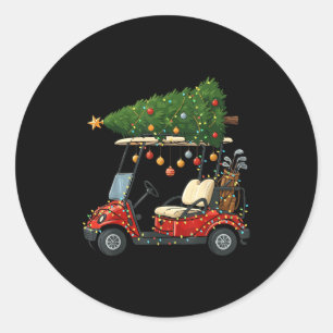 This Is How I Roll Golf Cart Christmas Funny Srt G Classic Round Sticker