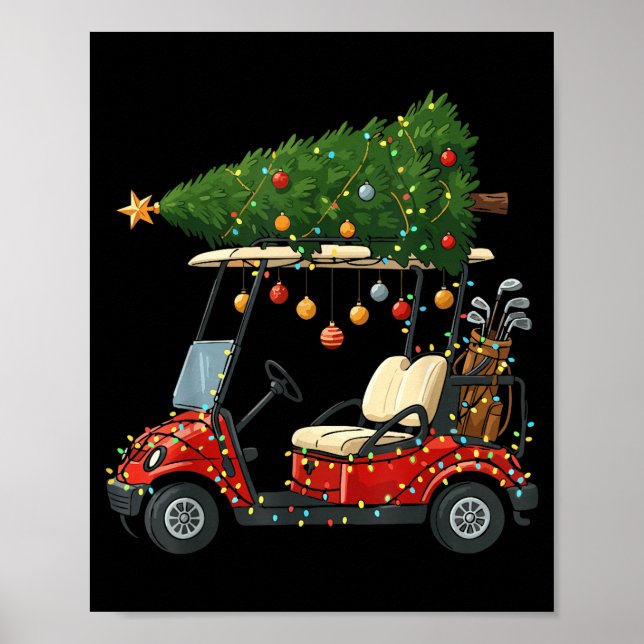 This Is How I Roll Golf Cart Christmas Funny Srt G Poster (Front)