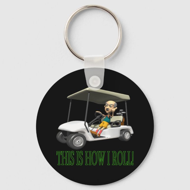 This Is How I Roll Key Ring (Front)