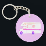 THIS IS HOW I ROLL RV Motorhome Camping CUSTOM Key Ring<br><div class="desc">Customise this cute keychain with your own text,  your name or anything else you like. Get ready for your road trip with this vintage RV design,  hand drawn by me for you! Check my shop for lots more matching items!</div>