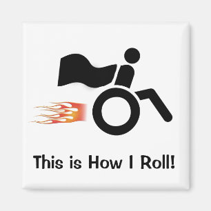 This is How I Roll Speeding w/ Cape & Fire Magnet