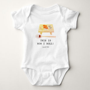 This is How I Roll Sushi Board Baby Bodysuit