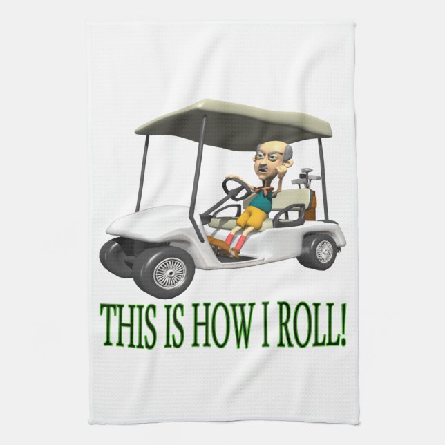 This Is How I Roll Tea Towel (Vertical)