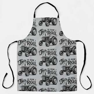 This is How I Roll: Vintage Tractor Farmer Apron