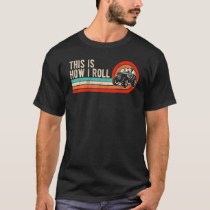 This is How I Roll Vintage Tractor Retro Sunset F T-Shirt