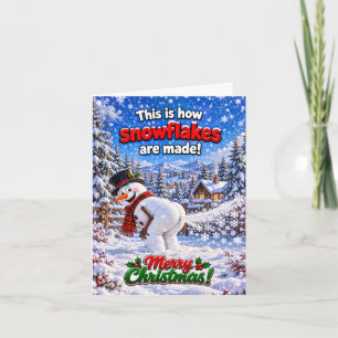 This Is How Snowflakes Are Made! Christmas card